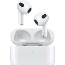 Apple AirPods (3rd generation) with Lightning Charging Case Earbud Bluetooth Handsfree Ακουστικά με Αντοχή στον Ιδρώτα και Θήκη Φόρτισης Λευκά