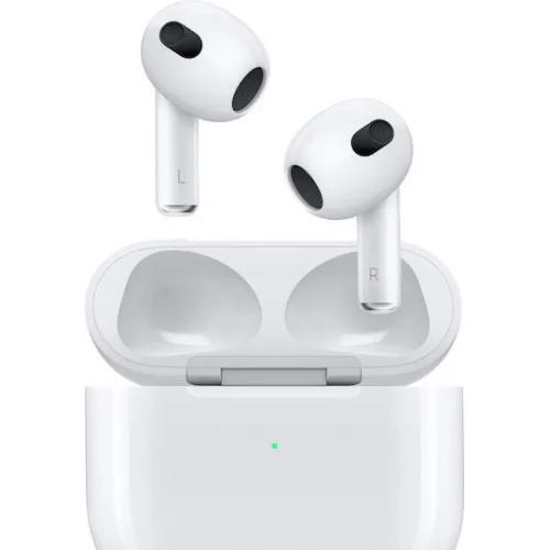 Apple AirPods (3rd generation) with Lightning Charging Case Earbud Bluetooth Handsfree Ακουστικά με Αντοχή στον Ιδρώτα και Θήκη Φόρτισης Λευκά
