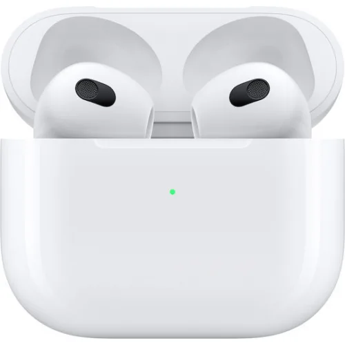 Apple AirPods (3rd generation) with Lightning Charging Case Earbud Bluetooth Handsfree Ακουστικά με Αντοχή στον Ιδρώτα και Θήκη Φόρτισης Λευκά