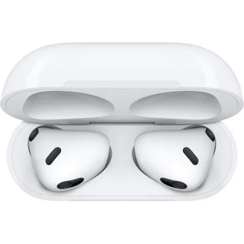 Apple AirPods (3rd generation) with Lightning Charging Case Earbud Bluetooth Handsfree Ακουστικά με Αντοχή στον Ιδρώτα και Θήκη Φόρτισης Λευκά