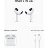 Apple AirPods (3rd generation) with Lightning Charging Case Earbud Bluetooth Handsfree Ακουστικά με Αντοχή στον Ιδρώτα και Θήκη Φόρτισης Λευκά