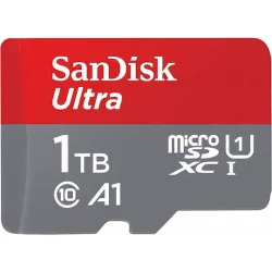Sandisk Ultra microSDXC 1TB Class 10 U1 A1 UHS-I με αντάπτορα 150MB/s
