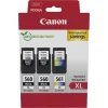 Canon PG-560 XL Γνήσιο Photo Value Pack με 3 Μελάνια Εκτυπωτή InkJet Μαύρο / Πολλαπλό (Color) (3712C012)