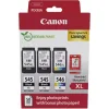 Canon PG-545 XL x2 / CL-546 XL Γνήσιο Photo Value Pack με 3 Μελάνια Εκτυπωτή InkJet Photo Μαύρο / Πολλαπλό (Color) (8286B015)