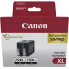 Canon PGI-2500XL Γνήσιο Πακέτο 2 Μελανιών Εκτυπωτή InkJet Μαύρο (9254B011)