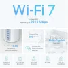 TP-LINK Deco BE65 BE9300 v1 WiFi Mesh Network Access Point Wi‑Fi 7 Single Band (2.4GHz) σε Διπλό Kit