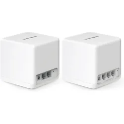 Mercusys Halo H60X WiFi Mesh Network Access Point Wi‑Fi 6 Dual Band (2.4 & 5GHz) σε Διπλό Kit Λευκό