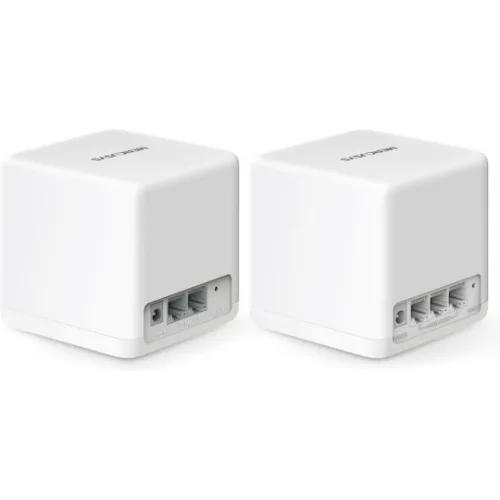 Mercusys Halo H60X WiFi Mesh Network Access Point Wi‑Fi 6 Dual Band (2.4 & 5GHz) σε Διπλό Kit Λευκό