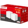 Mercusys Halo H60X WiFi Mesh Network Access Point Wi‑Fi 6 Dual Band (2.4 & 5GHz) σε Διπλό Kit Λευκό