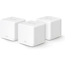 Mercusys Halo H60X WiFi Mesh Network Access Point Wi‑Fi 6 Dual Band (2.4 & 5GHz) σε Τριπλό Kit Λευκό