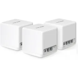 Mercusys Halo H60X WiFi Mesh Network Access Point Wi‑Fi 6 Dual Band (2.4 & 5GHz) σε Τριπλό Kit Λευκό