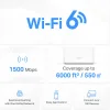 Mercusys Halo H60X WiFi Mesh Network Access Point Wi‑Fi 6 Dual Band (2.4 & 5GHz) σε Τριπλό Kit Λευκό