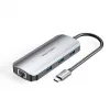 Vention TOHHB USB-C Docking Station με HDMI 4K PD Ethernet και συνδεση 2 Οθονών Γκρι