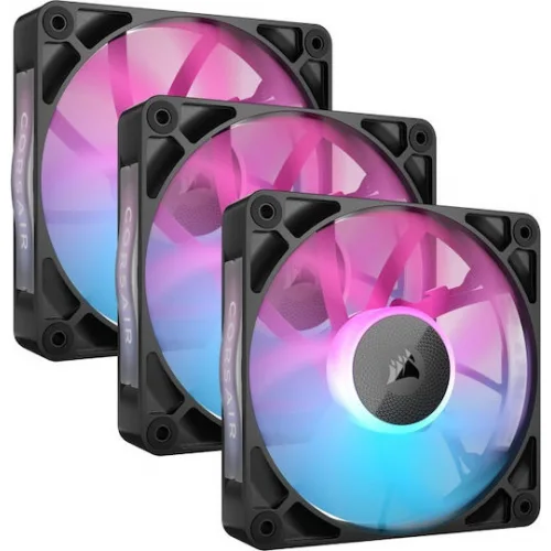 Corsair iCue Link RX120 Case Fan με RGB Φωτισμό και Σύνδεση 4-Pin PWM 3τμχ