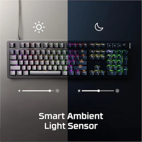 HyperX Alloy Rise Gaming Πληκτρολόγιο με HyperX Red διακόπτες και RGB φωτισμό (Αγγλικό US)