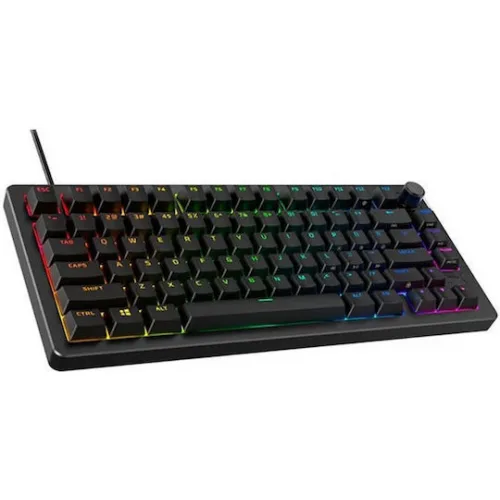 HyperX Alloy Rise 75 Gaming Μηχανικό Πληκτρολόγιο 75% με HyperX Red διακόπτες και RGB φωτισμό (Αγγλικό US)