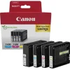 Canon PGI-2500 Γνήσιο Πακέτο 4 Μελανιών Εκτυπωτή InkJet Κίτρινο / Κυανό / Ματζέντα / Μαύρο (9290B006)