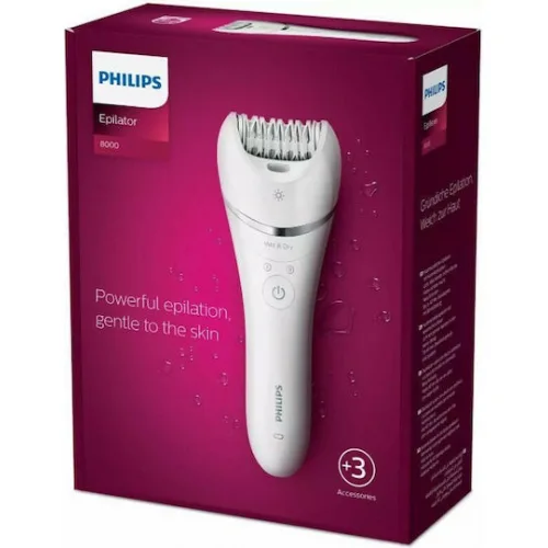 Philips Epilator Series 8000 Αποτριχωτική Μηχανή Epilator για Σώμα & Μπικίνι BRE700/00