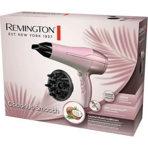 Remington Coconut Smooth Πιστολάκι Μαλλιών 2200W