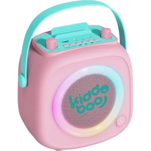 Kiddoboo Σύστημα Karaoke με Ασύρματo Μικρόφωνo σε Ροζ Χρώμα