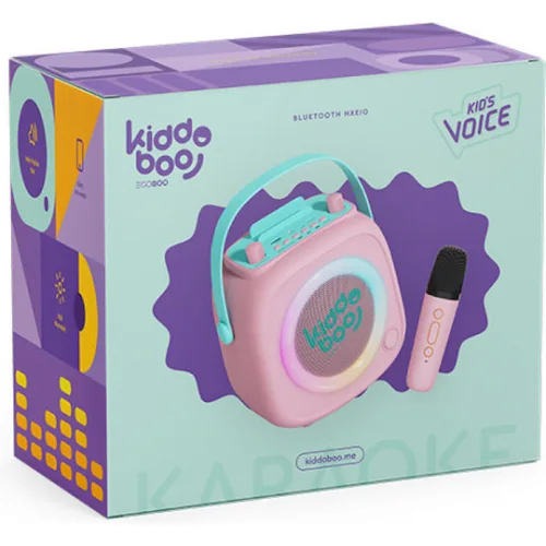 Kiddoboo Σύστημα Karaoke με Ασύρματo Μικρόφωνo σε Ροζ Χρώμα