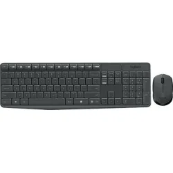 Logitech MK235 Ασύρματο Σετ Πληκτρολόγιο & Ποντίκι Αγγλικό US