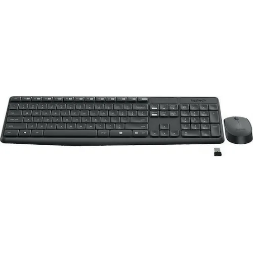 Logitech MK235 Ασύρματο Σετ Πληκτρολόγιο & Ποντίκι Αγγλικό US