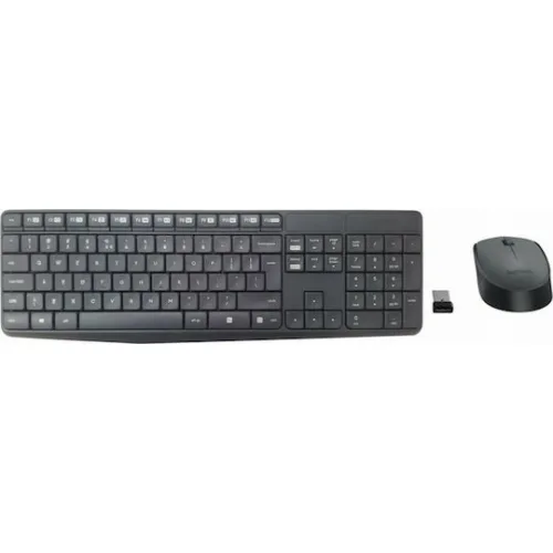 Logitech MK235 Ασύρματο Σετ Πληκτρολόγιο & Ποντίκι Αγγλικό US