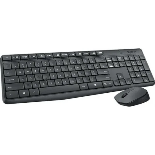 Logitech MK235 Ασύρματο Σετ Πληκτρολόγιο & Ποντίκι Αγγλικό US