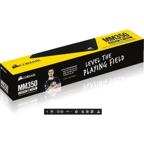 Corsair MM350 Champion Gaming Mouse Pad Large 450mm Μαύρο