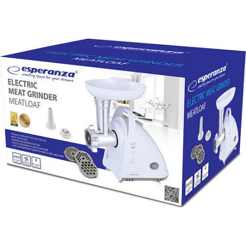 Esperanza Μηχανή Άλεσης Κιμά 2000W Λευκή Esperanza Μηχανή Άλεσης Κιμά 2000W Λευκή