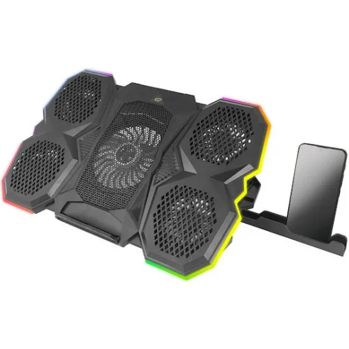 Esperanza Breva Cooling Pad για Laptop έως 17" με 5 Ανεμιστήρες και Φωτισμό