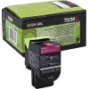 Lexmark 702M Γνήσιο Toner Laser Εκτυπωτή Ματζέντα Return Program 1000 Σελίδων (70C20M0)