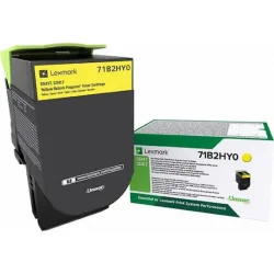 Lexmark 71B2HY0 Γνήσιο Toner Laser Εκτυπωτή Κίτρινο Return Program High Yield 3500 Σελίδων