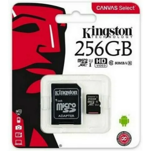 Kingston Canvas Select Plus microSDXC 512GB Class 10 U3 V30 A1 UHS-I με αντάπτορα