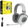 Corsair HS65 Surround Over Ear Gaming Headset με σύνδεση 3.5mm Λευκό