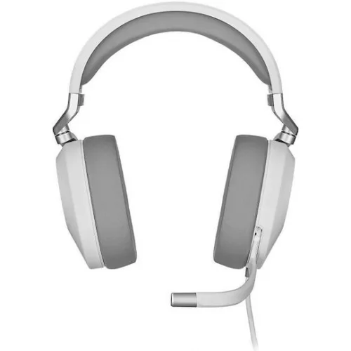Corsair HS65 Surround Over Ear Gaming Headset με σύνδεση 3.5mm Λευκό