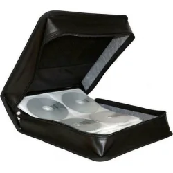 MediaRange Φορητή Θήκη CD & DVD BOX94 Synthetic Leather Black για 300 CDs