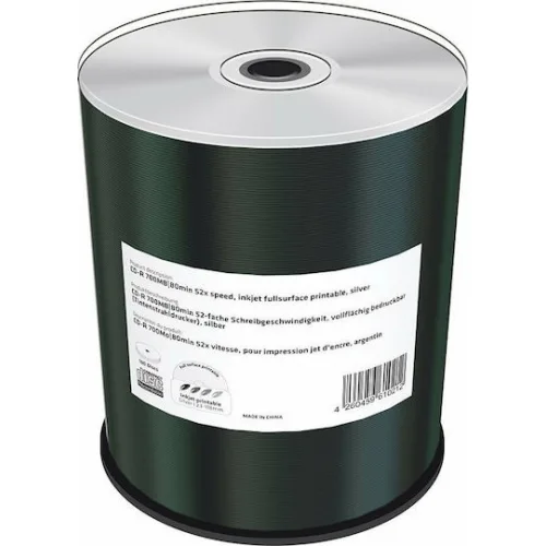 MediaRange Εγγράψιμα CD-R 52x Printable 700MB Cake Box 100τμχ