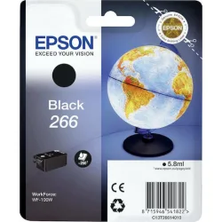 Epson 266 Γνήσιο Μελάνι Εκτυπωτή InkJet Μαύρο (C13T26614010)