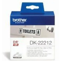 Brother P-touch Ταινία Ετικετογράφου 15.2m x 62mm σε Μαύρο Χρώμα