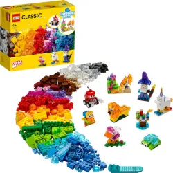 Lego Classic Creative Transparent Bricks για 4+ Ετών