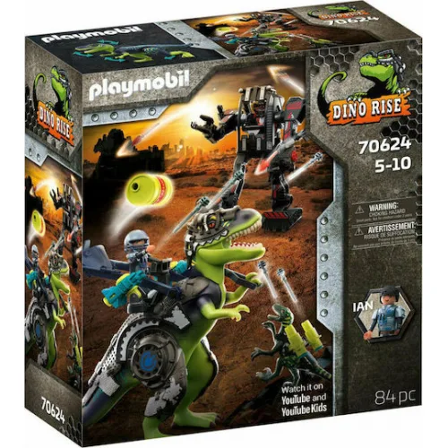 Playmobil Dino Rise T-Rex: Η Μάχη Των Γιγάντων για 5-10 ετών