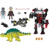 Playmobil Dino Rise Αγκυλόσαυρος με Μαχητή εναντίον Ρομπότ για 5-10 ετών