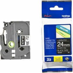 Brother Ταινία Ετικετογράφου 8m x 24mm σε Μαύρο Χρώμα