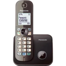 Panasonic KX-TG6811GA Ασύρματο Τηλέφωνο Καφέ