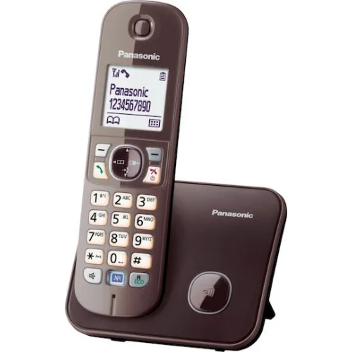 Panasonic KX-TG6811GA Ασύρματο Τηλέφωνο Καφέ