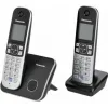 Panasonic KX-TG6812GB Ασύρματο Τηλέφωνο Duo Μαύρο