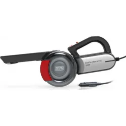 Black & Decker Σκουπάκι Αυτοκινήτου Στερεών με Ισχύ 12.5W & Καλώδιο Αναπτήρα 12V Μαύρο Κόκκινο