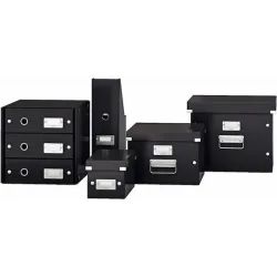 Leitz Κουτί Αρχειοθέτησης με Καπάκι Μαύρο